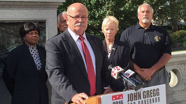 The Indiana State Police Alliance announced Friday that it has endorsed Democrat John Gregg for governor. - Brandon Smith/IPBS