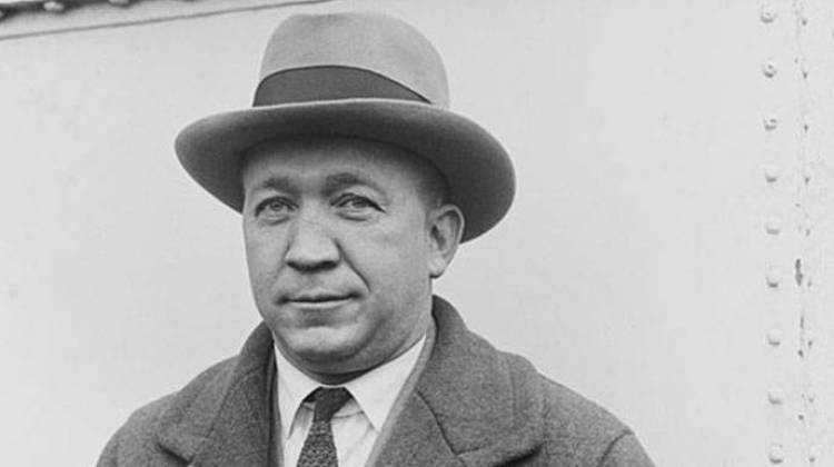 Knute Rockne coached Notre Dame for 13 seasons starting in 1918, posting a record of 105-12-5 . - Bain Collection