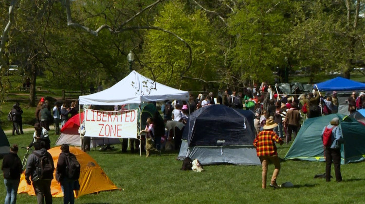 IU changes policy day before encampment arrests