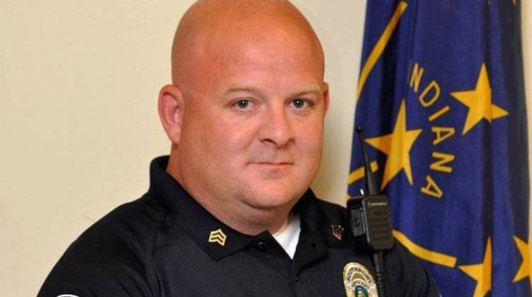 The funeral for Southport Police Lt. Aaron Allan will be Saturday at Banker's Life Fieldhouse in downtown Indianapolis. - Distributed by IMPD