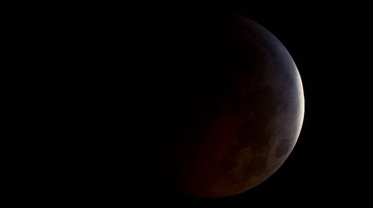 A total lunar eclipse will darken the skies over Indiana on Sept. 27. - NASA