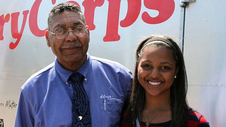 William Mays and his granddaughter Ashley Scurlock recorded an interview for StoryCorps in June 2012. - Doug Jaggers