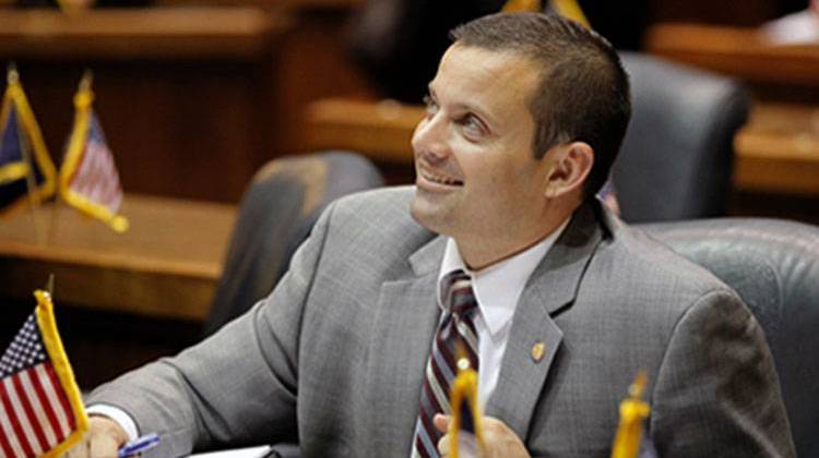 Rep. Jud McMillin on the floor of the Indiana House of Representatives. - Indiana House of Representatives