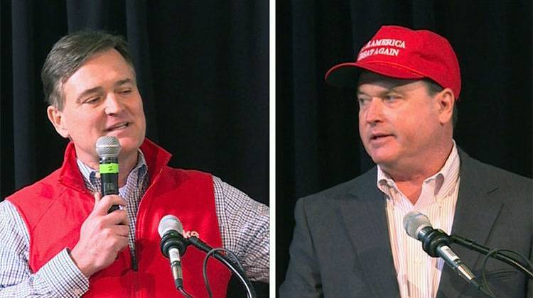 Indiana U.S. Representatives  and U.S. Senate candidates, Luke Messer and Todd Rokita, won't say for sure whether they'll support a path to citizenship for DACA recipients.  - Tyler Lake/WTIU