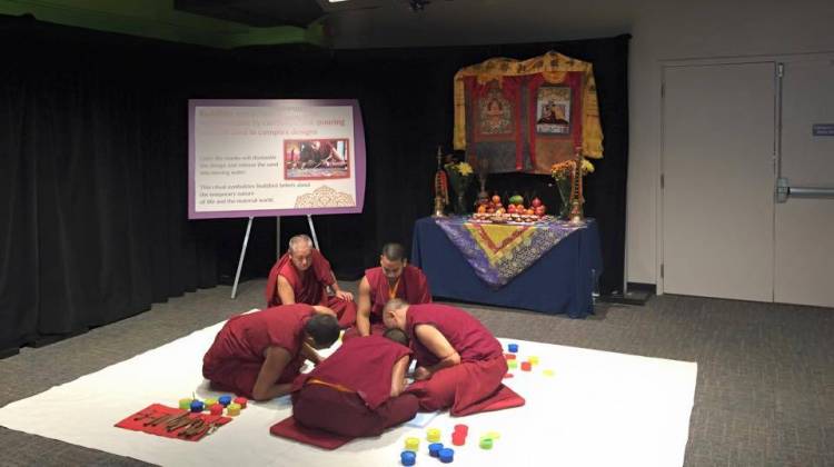 Monks Bring Real-Time Sacred Tradition to Children's Museum Exhibit