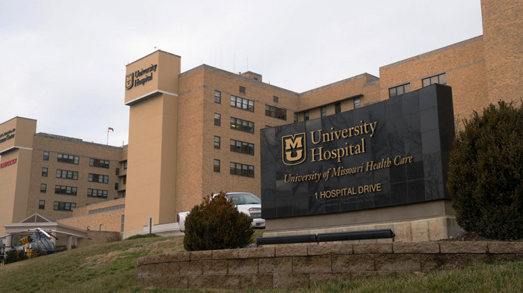 University Hospital in Columbia Missouri has entered its surge plan in response to a spike in admissions. - Nathan Lawrence/KBIA