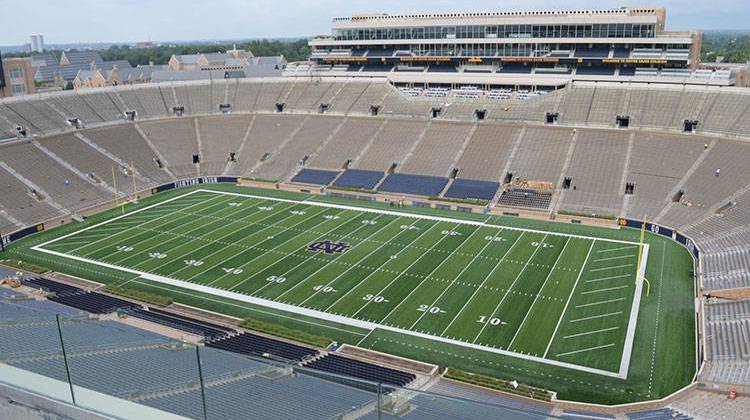 The University of Notre Dame football stadium as seen in fall of 2017. - Jennifer Weingart/WVPE