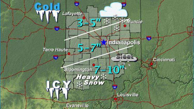 Winter Storm Warning Issued For Central Indiana