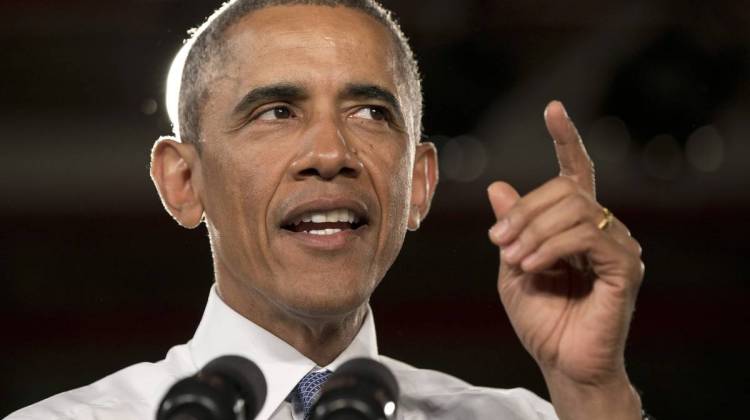 President Obama speaks at a Ford assembly plant on Wednesday in Wayne, Mich., about the resurgent automotive and manufacturing sector. - Carolyn Kaster/AP