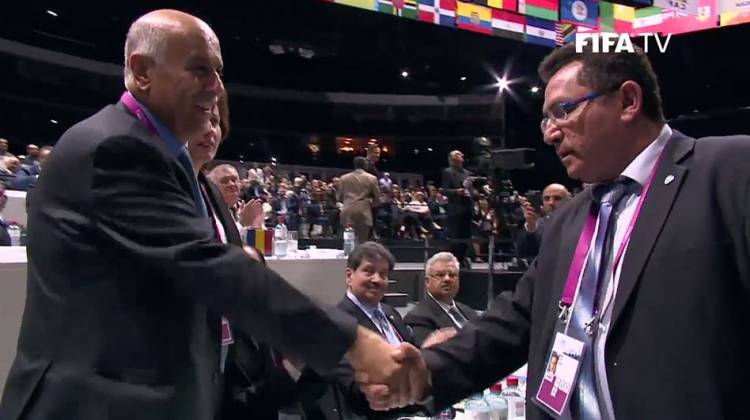 At FIFA Meeting, Israeli And Palestinian Delegates Shake Hands