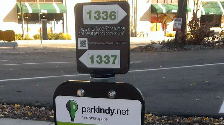 New parking meter rates will go into effect Feb 1. Photo Park Indy.