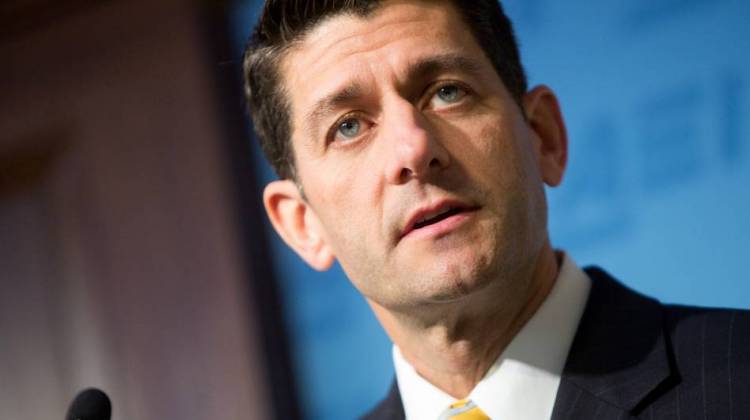 House Speaker Paul Ryan (R-WI) discussed a Republican alternative to Obamacare upon its release at the American Enterprise Institute in June. - Allison Shelley/Getty Images