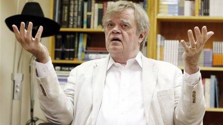 Garrison Keillor, photographed in his St. Paul, Minn. office July 20, 2015 - The Associated Press