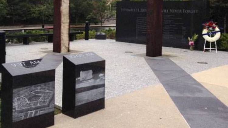 The 9-11 Memorial in downtown Indianapolis. - Jill Sheridan
