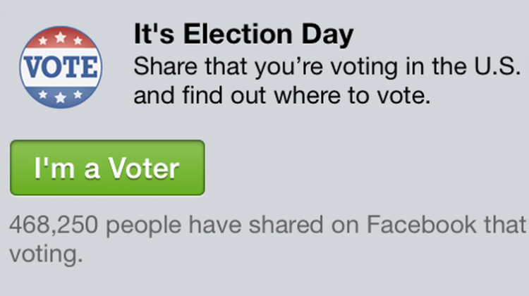 That 'I'm A Voter' App At The Top Of Your Newsfeed Actually Makes A Difference