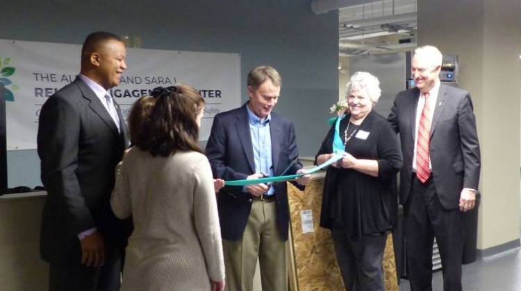 City officials cut the ribbon at the opening of the Reuben Center. (File photo)