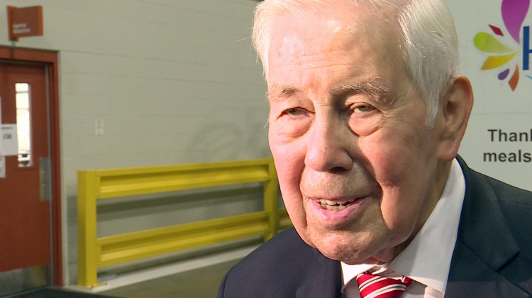 Former U.S. Sen. Richard Lugar says the Kavanaugh allegations are "very serious." But he also says the Supreme Court position must be filled.  - Lauren Chapman/IPB News
