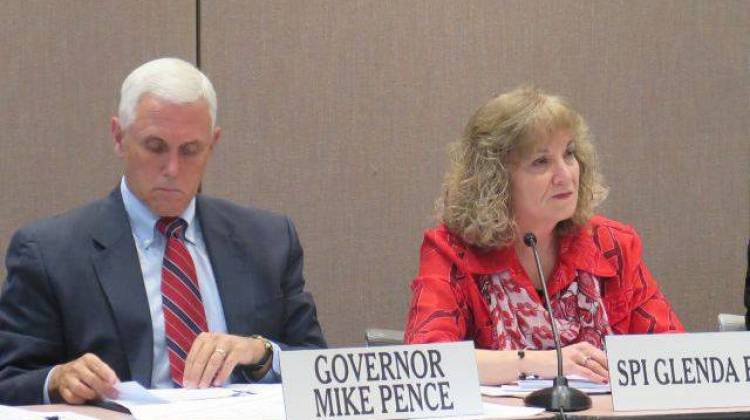 Gov. Mike Pence and state Superintendent Glenda Ritz disagree over how the Indiana State Board of Education should be managed. - Hayleigh Colombo/Chalkbeat