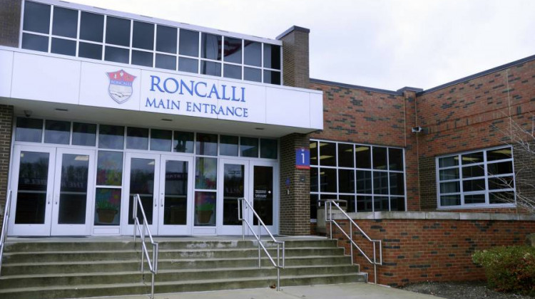 Shelly Fitzgerald, a Roncalli High School guidance counselor placed on paid administrative leave after her marriage to a woman became public, has filed a discrimination claim against the school and the Archdiocese of Indianapolis. - Lauren Chapman/IPB News, file