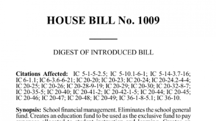 House Bill 1009 - Indiana General Assembly