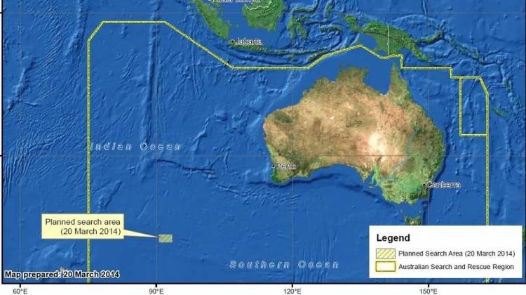 Search For Missing Jet Focuses On Objects Seen Off Australia