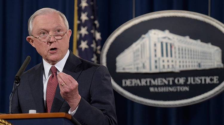 Attorney General Jeff Sessions makes a statement at the Justice Department in Washington, Tuesday, Sept. 5, 2017 about the termination of the Deferred Action for Childhood Arrivals, or DACA, program.  - AP Photo/Susan Walsh
