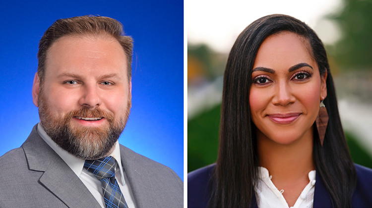 Republican Evan Shearin and Democrat Andrea Hunley are running for the seat in Indiana Senate District 46. - provided photos
