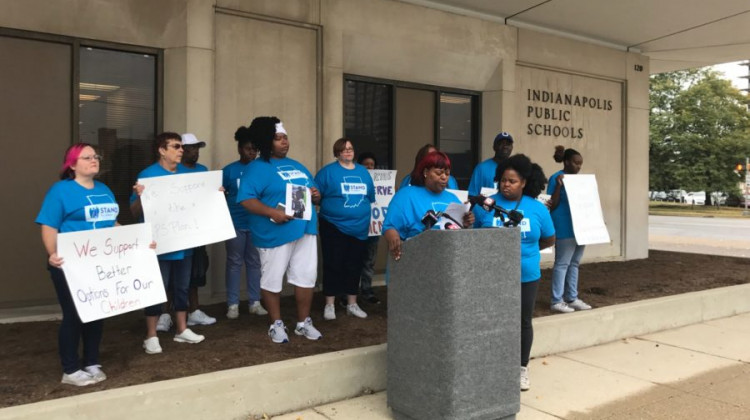 The parent organizing group Stand for Children is donating $100,000 to the campaign for more funding for Indianapolis Public Schools. - Dylan Peers McCoy / Chalkbeat Indiana