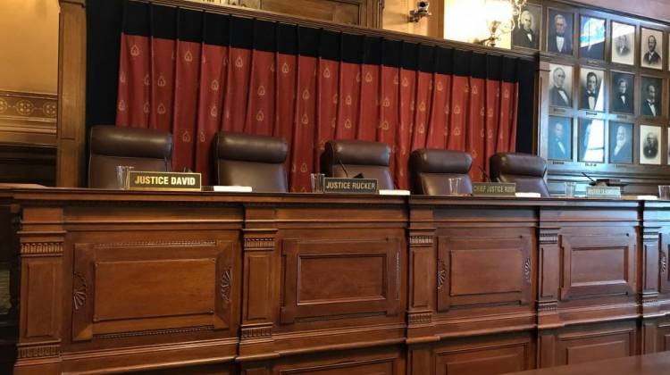 The Indiana Supreme Court Chamber at the Statehouse. - Brandon Smith/IPB