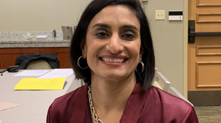 Seema Verma, the countrys top Medicare official, says premiums are down an average of 15 percent.  - (Jill Sheridan/IPB News)
