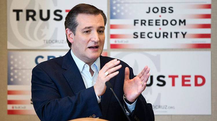Republican presidential candidate Sen. Ted Cruz, R-Texas, gestures as he speaks during a news conference, Wednesday, April 20, 2016, at the Republican National Committee Spring Meeting in Hollywood, Fla. - AP Photo/Wilfredo Lee