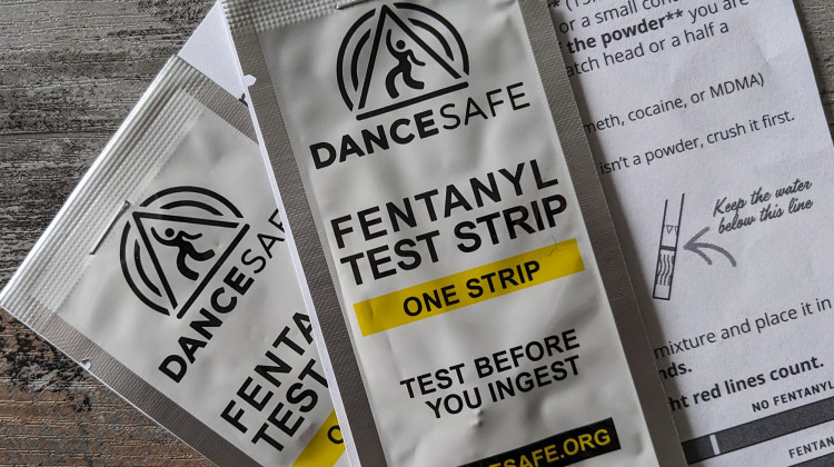 Advocates say test strips can save lives by reducing the chance of overdose from fentanyl, which can help people stay alive long enough to find recovery. Indiana had the 10th highest rate of overdose mortality in 2021.  - Lauren Chapman/IPB News