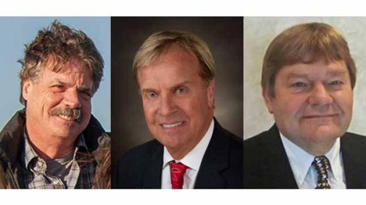 (From left:) Mike McCloskey of Fair Oaks Farms, Kip Tom of Tom Farms and Marcus Rust of Rose Acre Farms will join Trump's agricultural advisory committee. - Photos courtesy Fairlife/Ballotpedia/Egg Industry Center