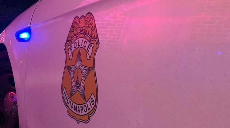 Officers were called to an apartment on the city's northeast side about 9 p.m. Wednesday and tried to make contact with those inside. As they checked outside, police said the suspect fired at officers, striking one in the leg. - Provided by IMPD