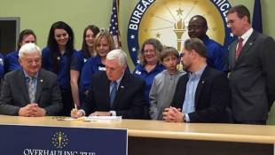 Pence Signs BMV Overhaul Bill Into Law
