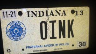 Indiana Supreme Court Rules Against 'OINK' License Plate