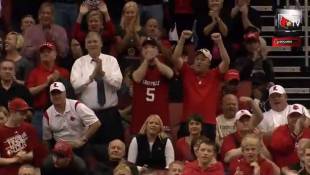 VIDEO: Louisville Basketball Player Who Broke His Leg Returns, Hits Shot