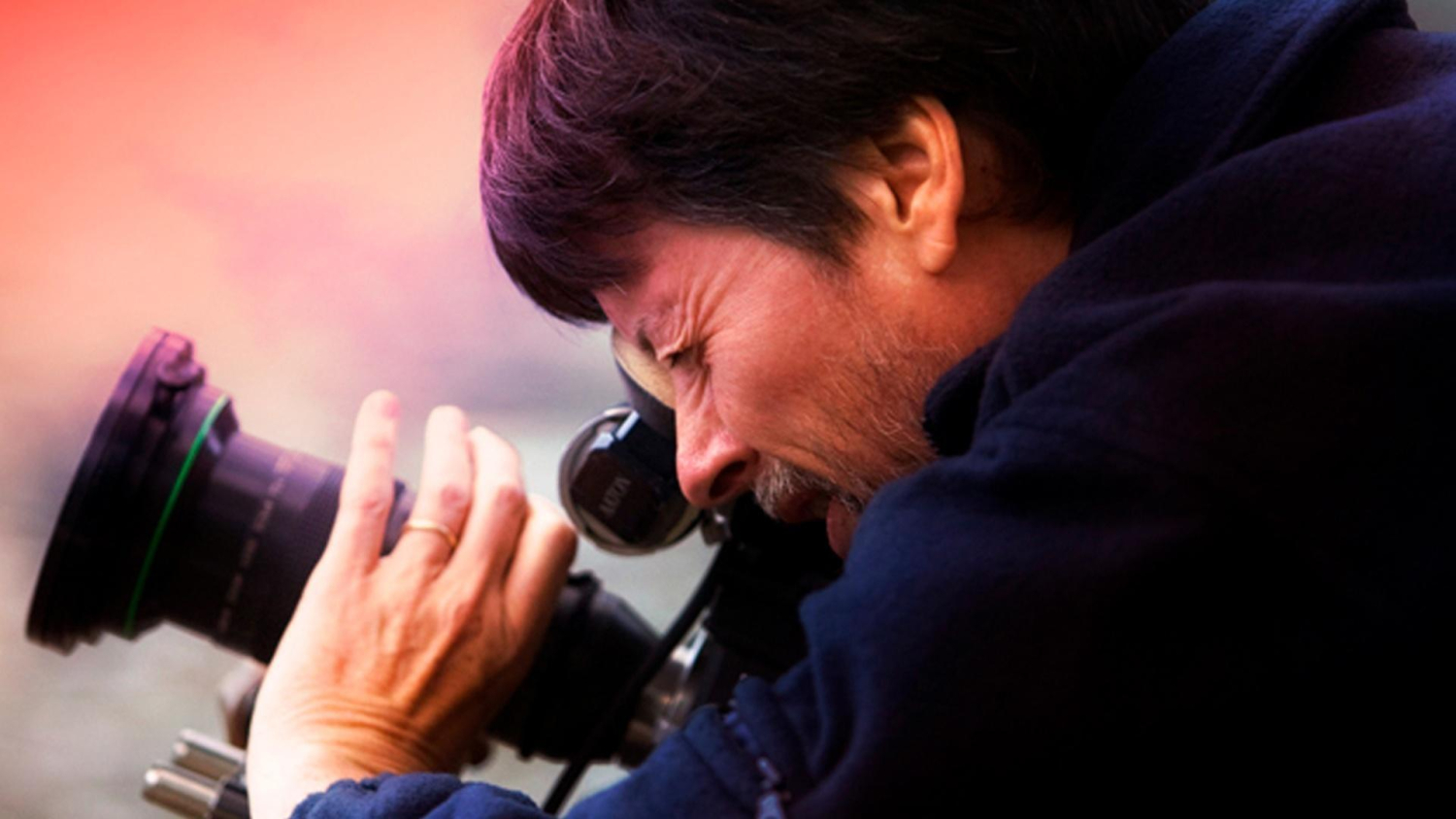 Documentary Filmaker Ken Burns operating a video camera