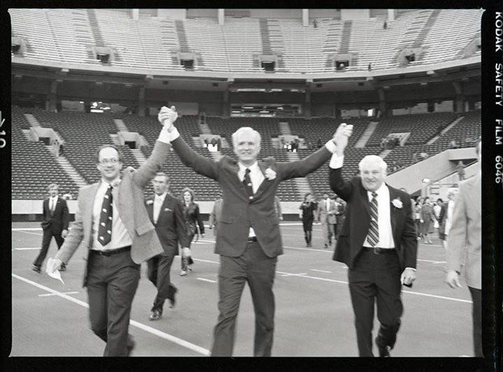 David Frick, Bill Hudnut and Robert Irsay, 1984