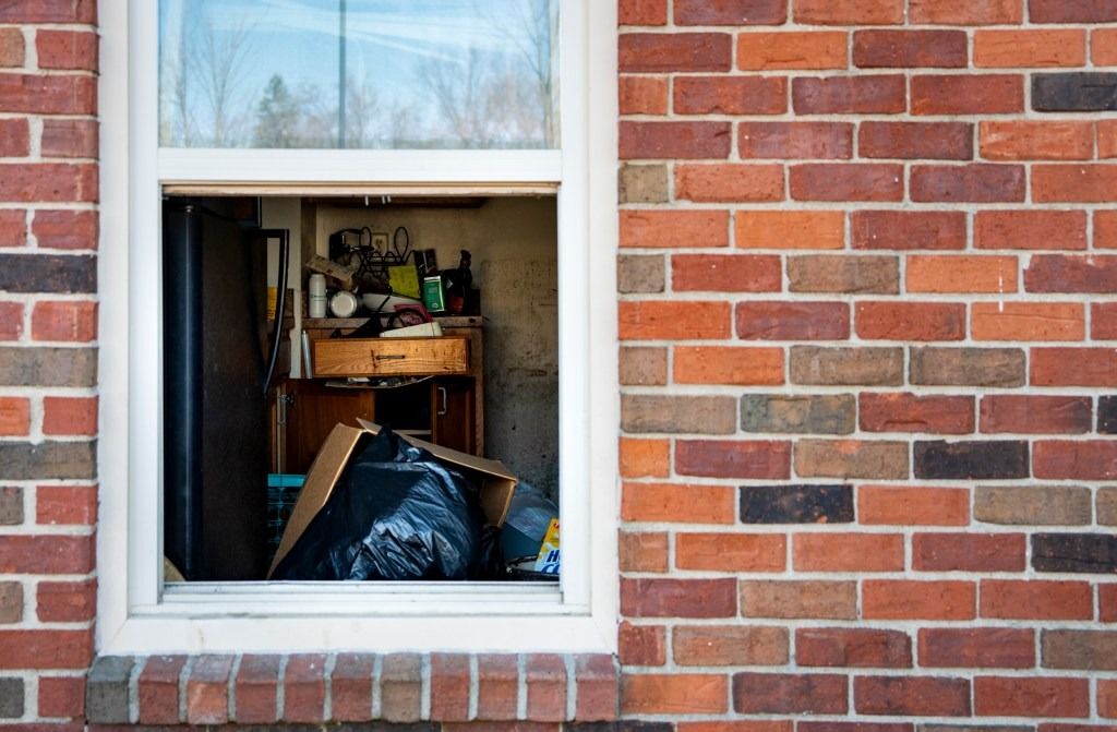 The Georgetown apartment complex is pictured Jan. 7, 2026, in Indianapolis. Residents say that squatters have moved into empty rooms in the complex.