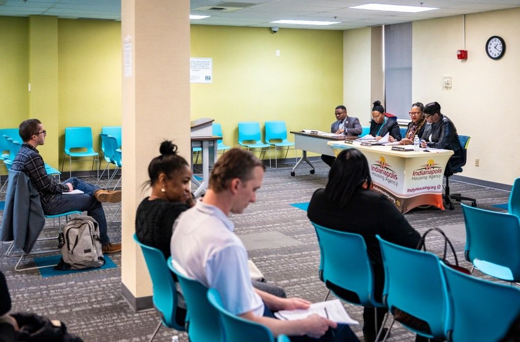 The Indianapolis Housing Agency conducts a meeting Jan. 13, 2026, at its office in Indianapolis.