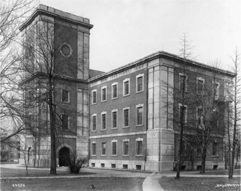 Arsenal Technical High School in 1916, the year Bessie Speights graduated.