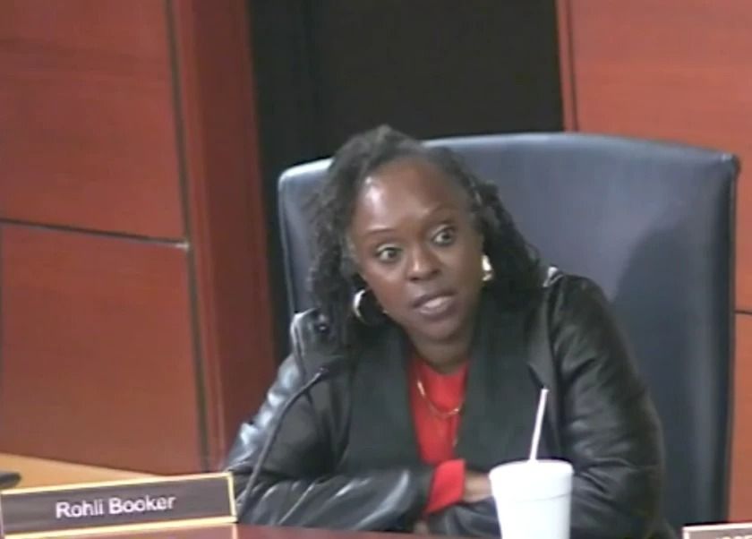 Sixth district city council representative Rohli Booker thanks those who attended the meeting for making her more aware of the concerns around the data center. Booker has been attending publicly led meetings and listening to those concerns.