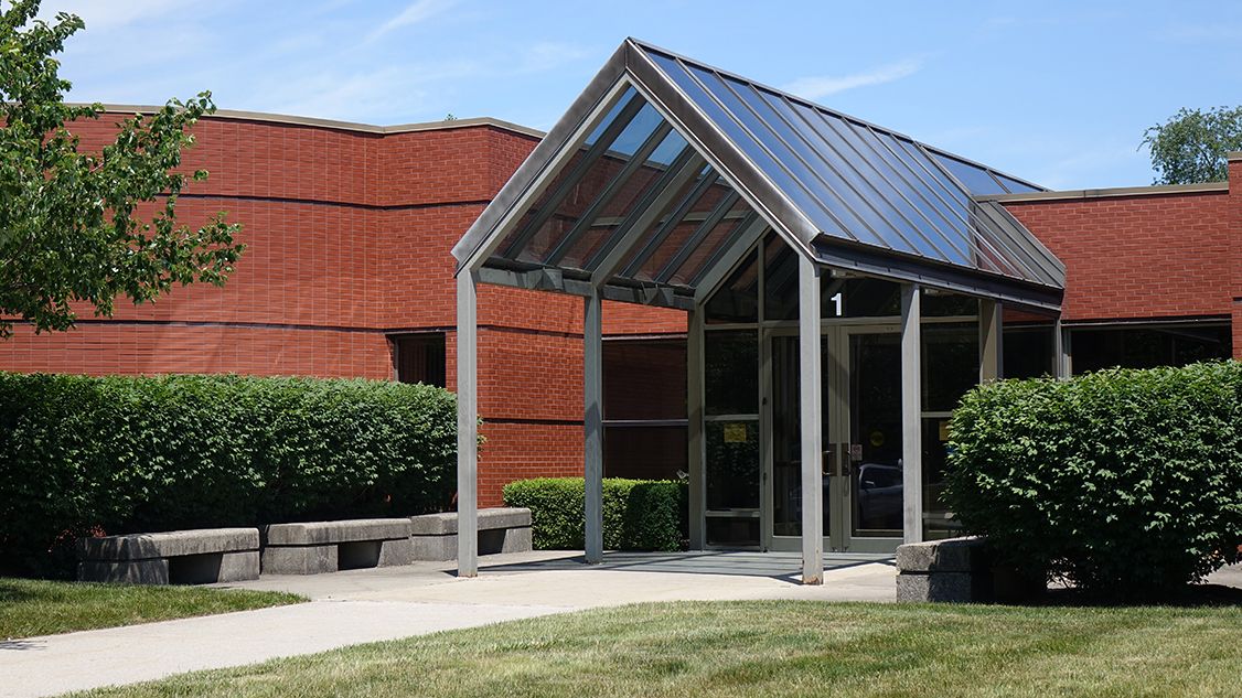 The Carmel Clay Schools' Educational Services Center, the central administration office for the school district, is where the school board meets. (Eric Weddle/WFYI)