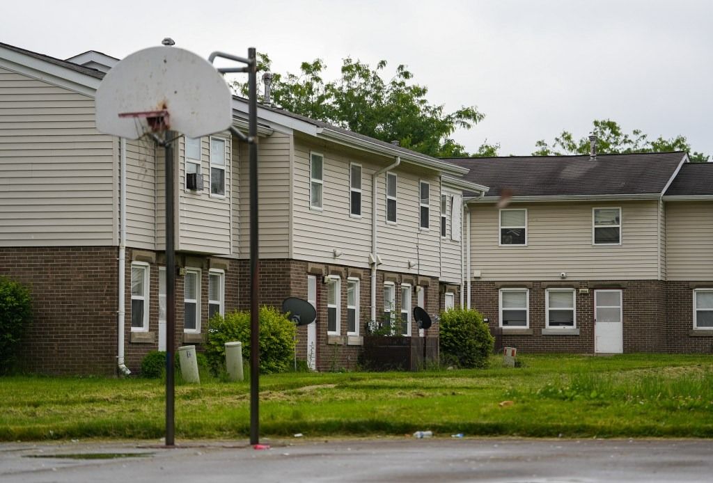 Beechwood Gardens housing complex seen May 28, 2025, on the east side of Indianapolis.