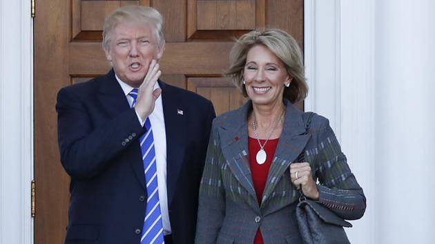 Donald Trump and Betsy DeVos