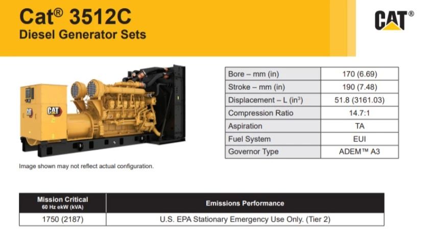 Emergency generators, like this one depicted in the IDEM permitting documents, can be the size of large vehicles.