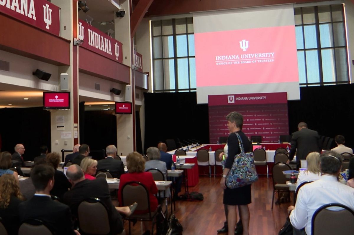 A Board of Trustees meeting at Henke Hall.