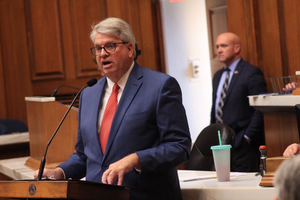 House Minority Leader Phil GiaQuinta (D-Fort Wayne) discusses Democrats' legislative priorities.