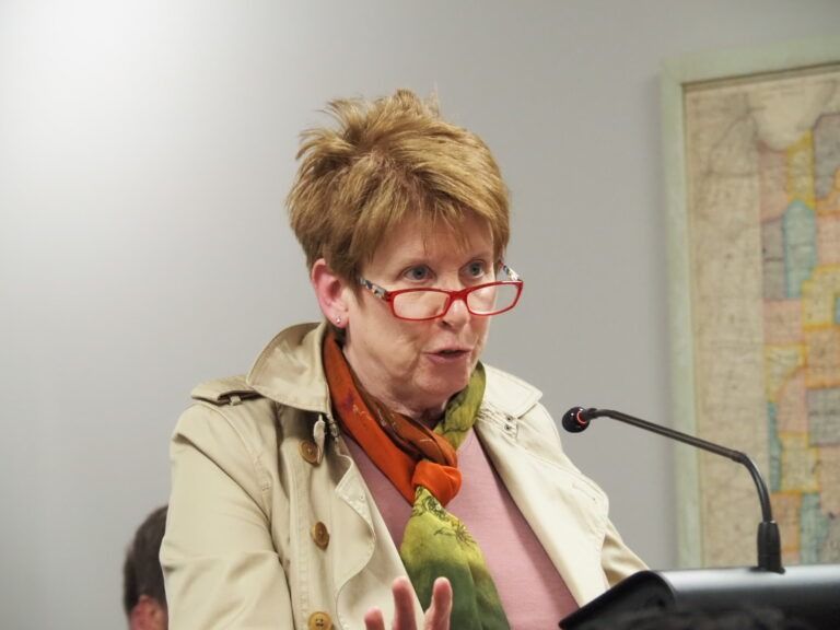  Barbara Tully testifies in committee on Wednesday, March 5, 2025.